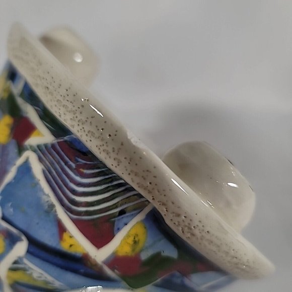 Unique Whimsical Abstract Handmade Studio Art Pottery Teapot Gail Pittman - Picture 10 of 10